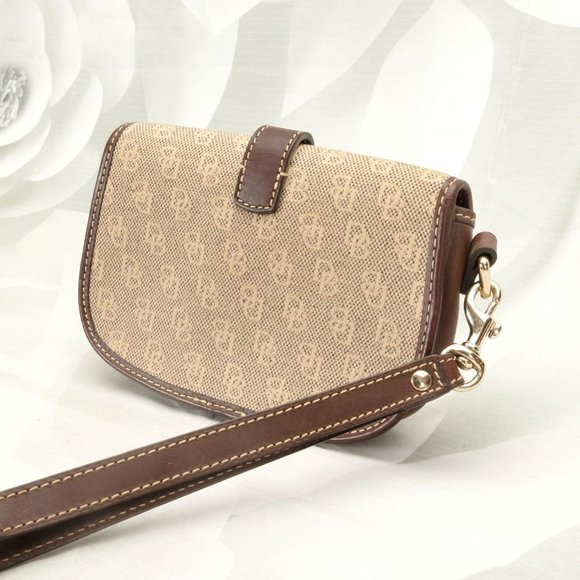 Dooney & Bourke Brown and Tan Clutch Wristlet - Picture 6 of 12